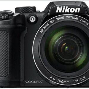 Nikon Black Digital Camera with 4.0-160mm Zoom Lens